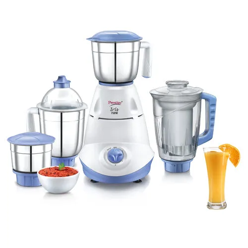 Prestige Iris 750 Watt Mixer Grinder with 4 Jars (3 Stainless Steel + 1 Juicer)
